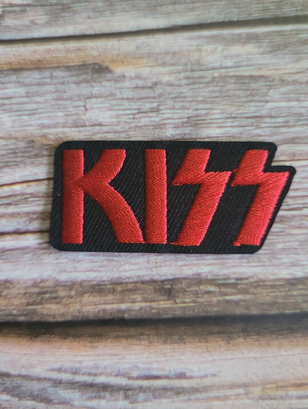 KISS 90'S Glam Rock Shock Rock Heavy Metal Embroidered Iron on Patch.